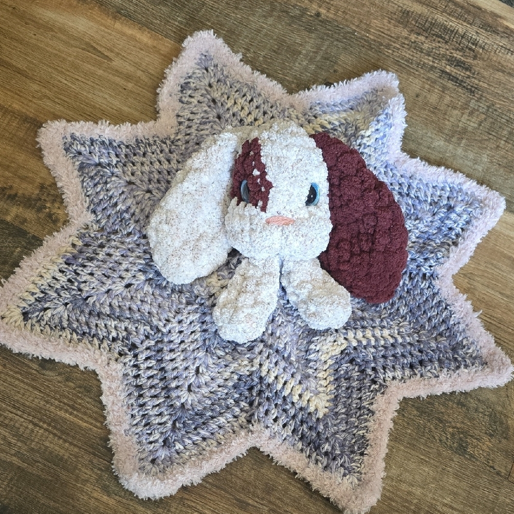 Bunny Rabbit Crochet Blanket Lovey